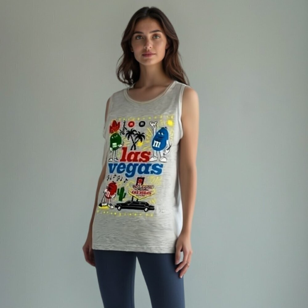 M&M's Las Vegas Tank Top - Gray S